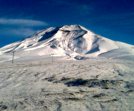 First Snow of the Year in South America.