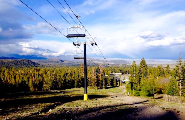 Apres ski hike revealed stellar views from the Eagle Express lift at Mammoth.