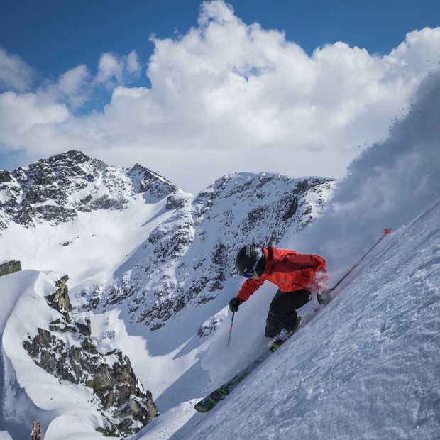 Whistler, B.C.  yesterday with fresh snow.