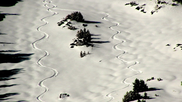 Skier's left off Chair 3 this am.