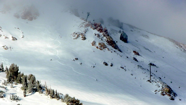 #3 snow slider down Chair 23 today.