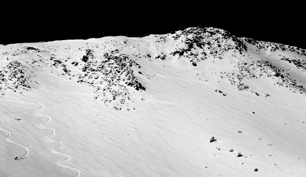 Pow farming skiers left off Chair 23 today.