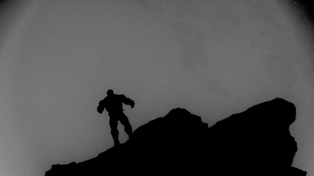 The Hulk in the fog today.