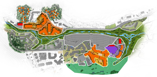 Squaw's currently proposed village expansion  project that would take 25 years to complete.