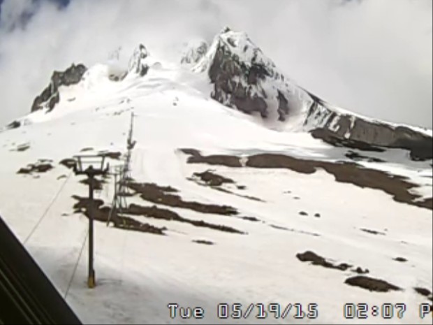 The Palmer chairlift on Mt. Hood, OR today.