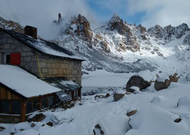 Refugio Frey in Bariloche, Argentina today. Just in case you were wondering, South American ski resorts open on June 20th...
