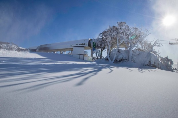 Perisher ski resort yesterday.