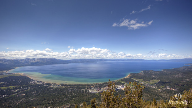 Tahoe looking full today from the Heavenly observation deck