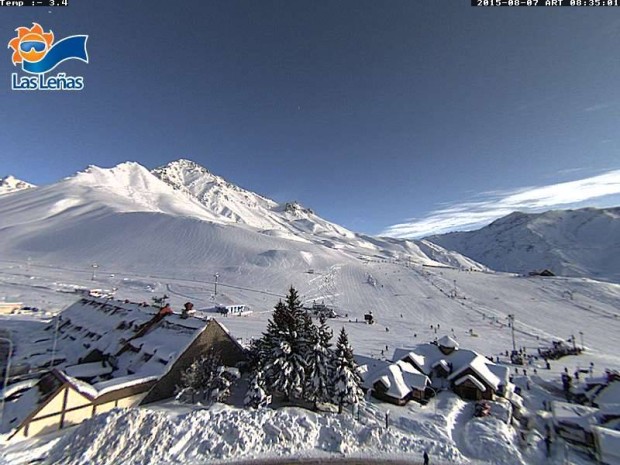 Las Lenas, Argentina woke up to a bluebird powder day today.
