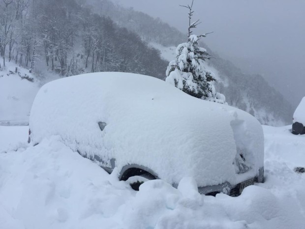 Nevados de Chillan, Chile after a foot of new snow fell yesterday.