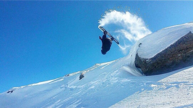Jordan getting upside down under the Nga Wai Heke chair