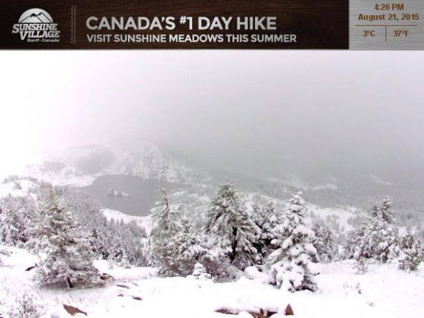 Sunshine Village ski resort, Alberta, Canada on Aug. 21st, 2015.