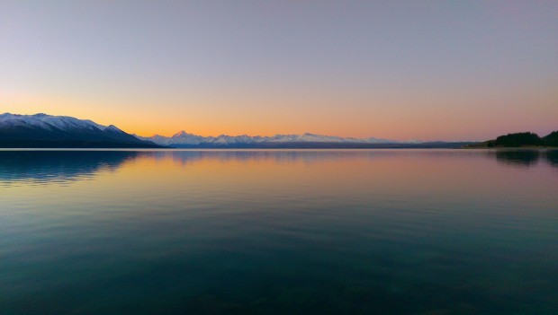 Not at Treble Cone, but a beautiful view at Lake Pukaki on our drive out of Wanaka