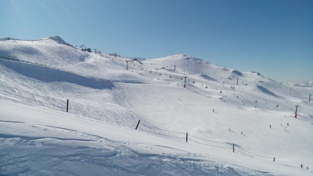 The beginners area and slope style course