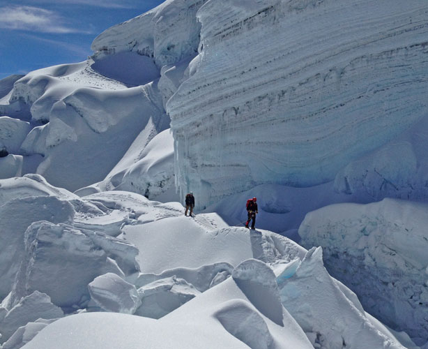 Climbing Chimborazo.