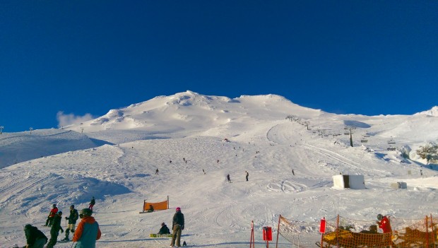 The upper mountain shortly after lunch - Aug 9