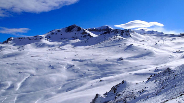 La Parva upper runs seen from Fabres