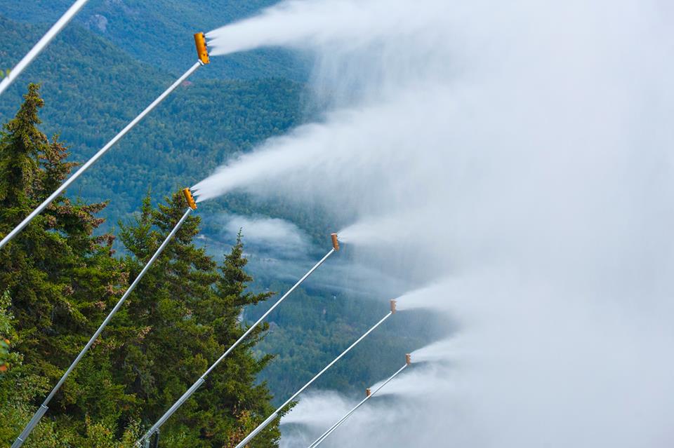 Sunday River snow guns were on this am. photo: sunday river