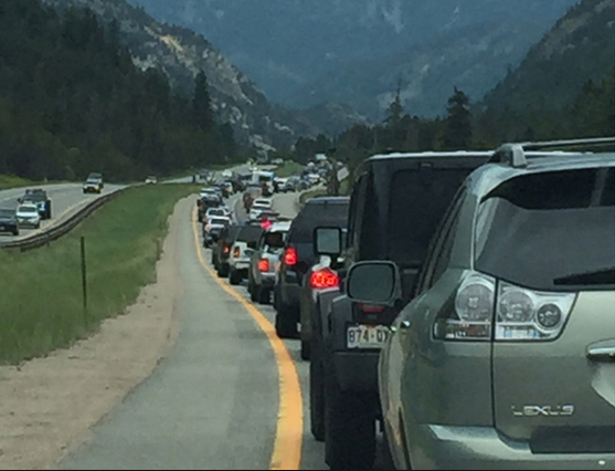 East I-70 traffic.
