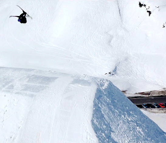 quad cork on skis