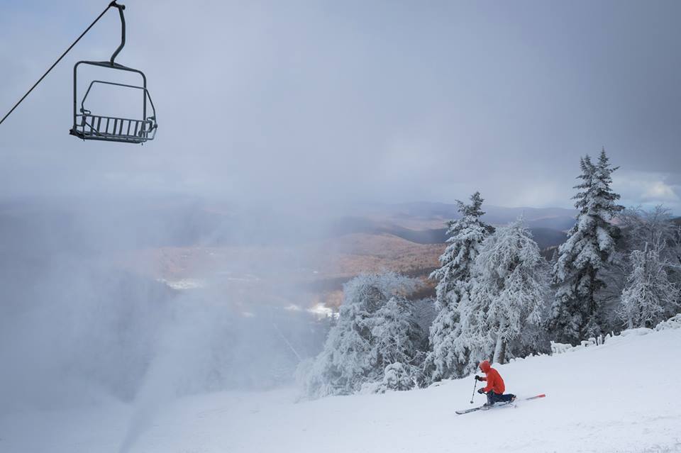 Killington, VT today. 1st ski resort open in North America