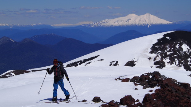 Mocho Choshuenco and Puyehue in the distance