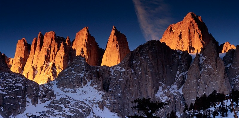 14,495-foot Mt. Whitney, CA. photo: galen rowell