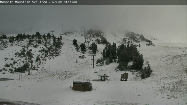 An inch or two of snow fell at McCoy over night