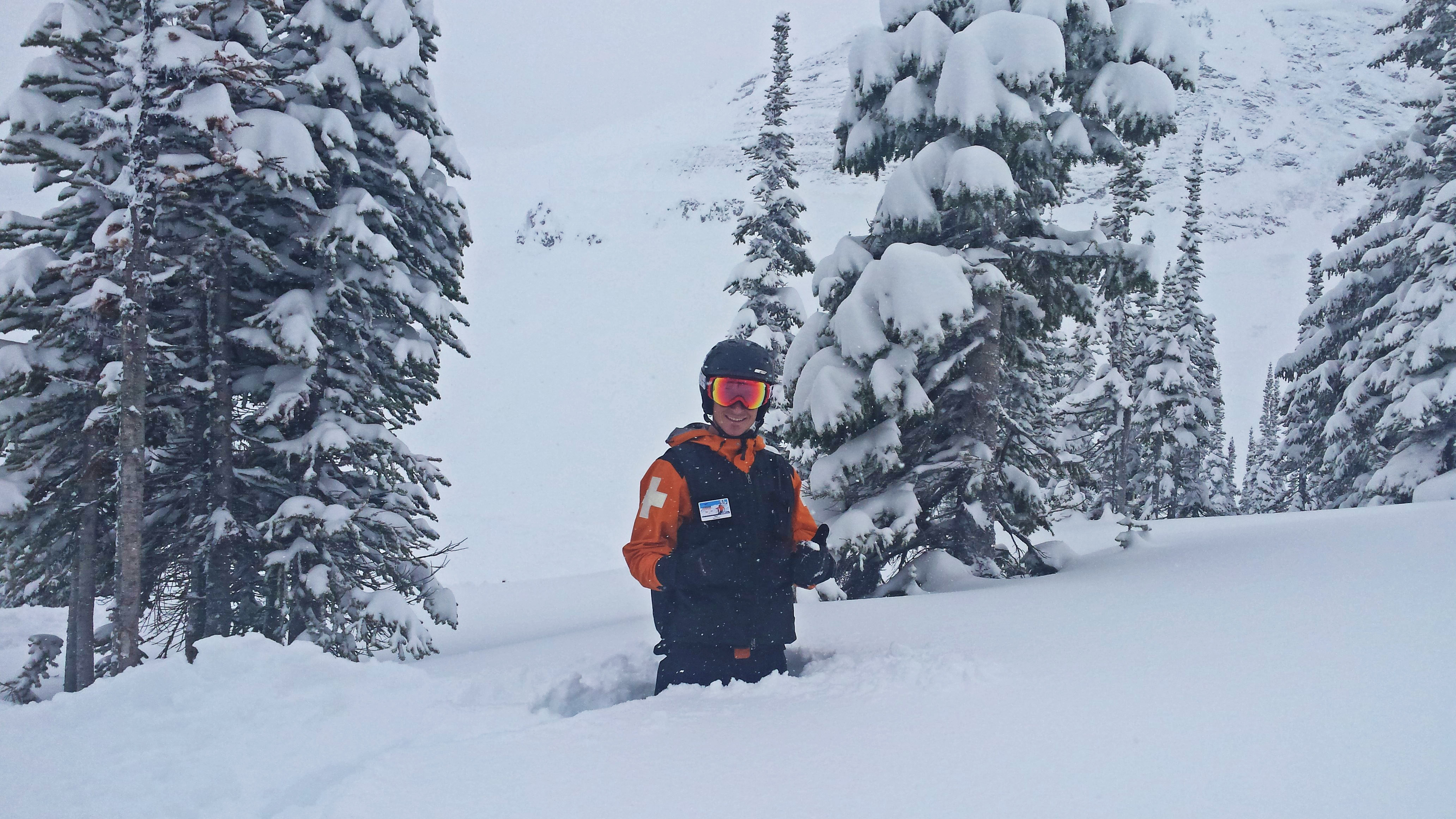 Kicking Horse, B.C. deepness yesterday. photo: khmr