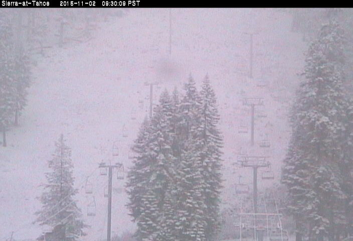 Nuking at Sierra at Tahoe today at 8am.