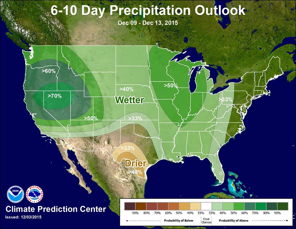 "Confidence is increasing that unsettled weather will keep coming every few days for the next week or two!" - NOAA Sacramento, CA today