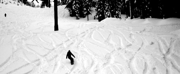 One more shot enjoying the powder on Boomerang off of Outback