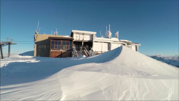The top of the gondola at Mammoth Mountain in the evening of 12/11/15. photo: Mammoth Mountain