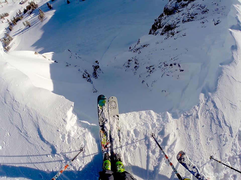 Scott Gaffney on top of the Chimney Sweep today. photo: scott gaffney