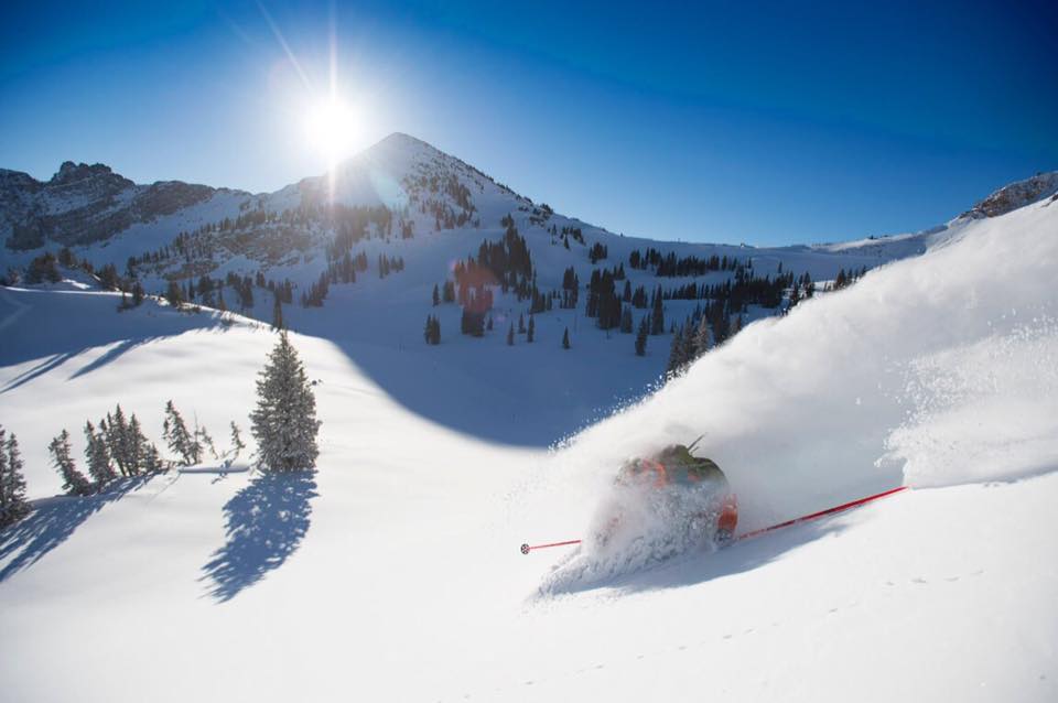 Miles loving Alta, UT pow on December 18th, 2016. photo: court leve