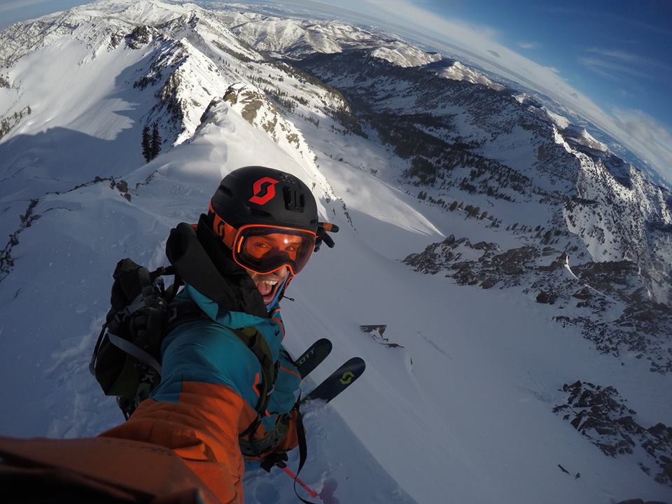 Miles on the summit of 11,132' Mt. Superior, UT (across street from Snowbird) on December 20th, 2016. photo: snowbrains