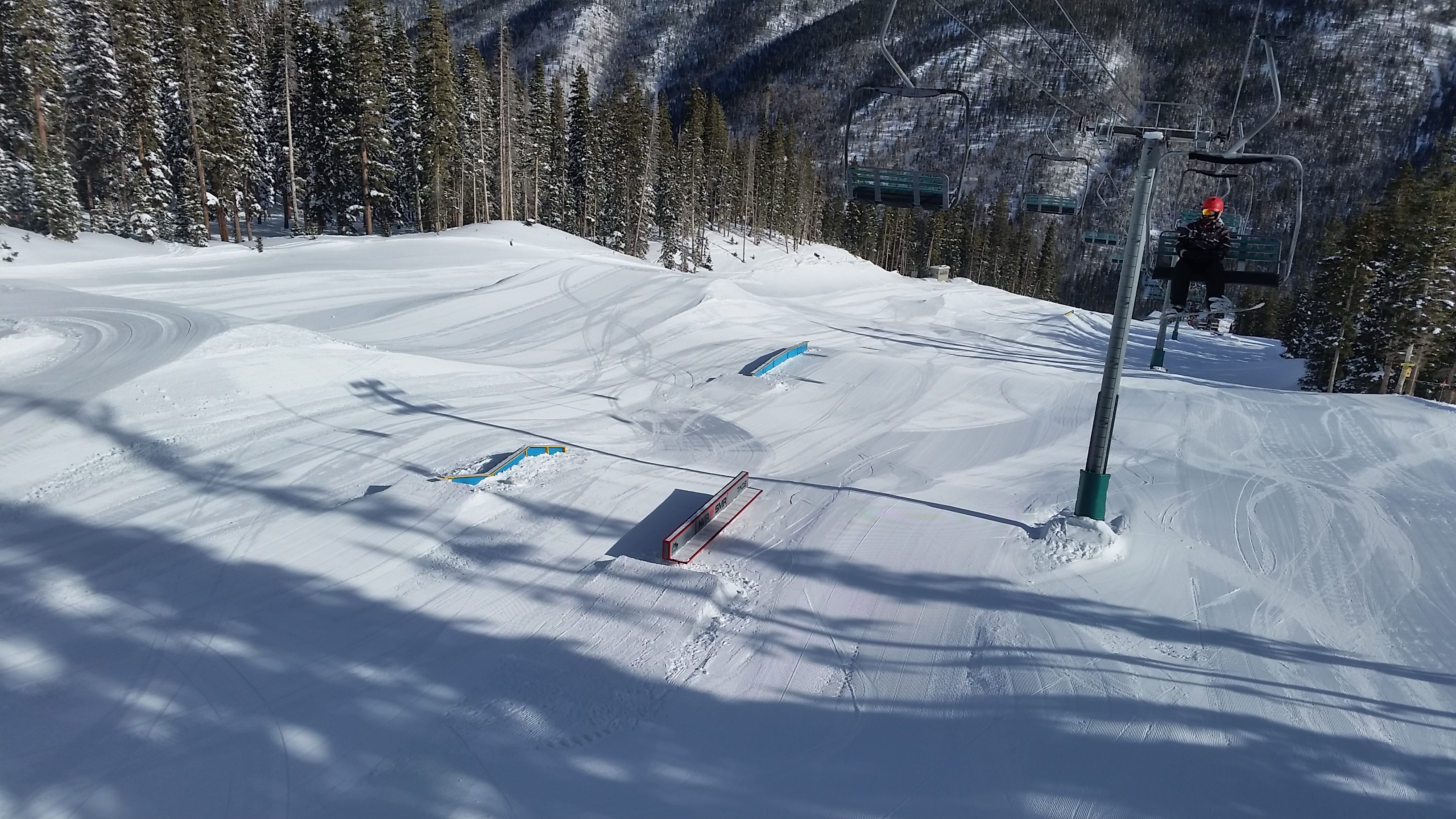 Down-park view from the chairlift