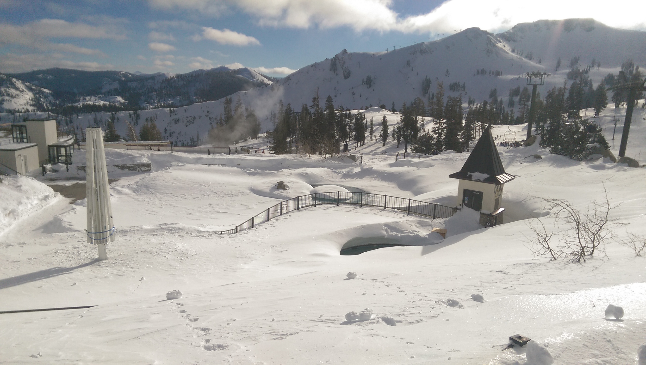 High Camp Pool is buried.