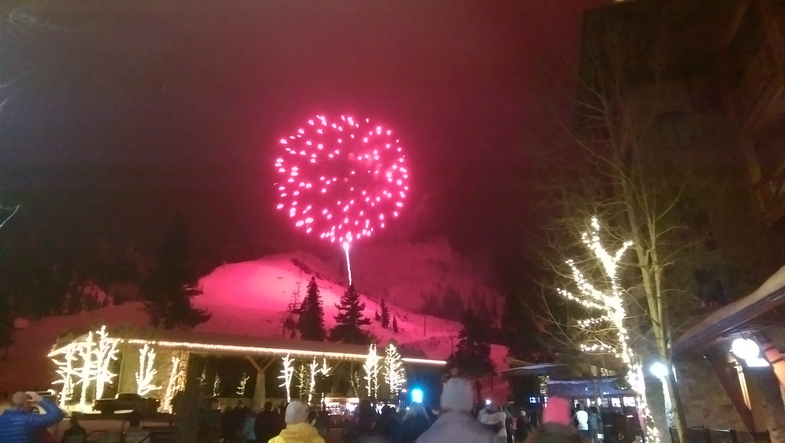 Firework show last night at Squaw.