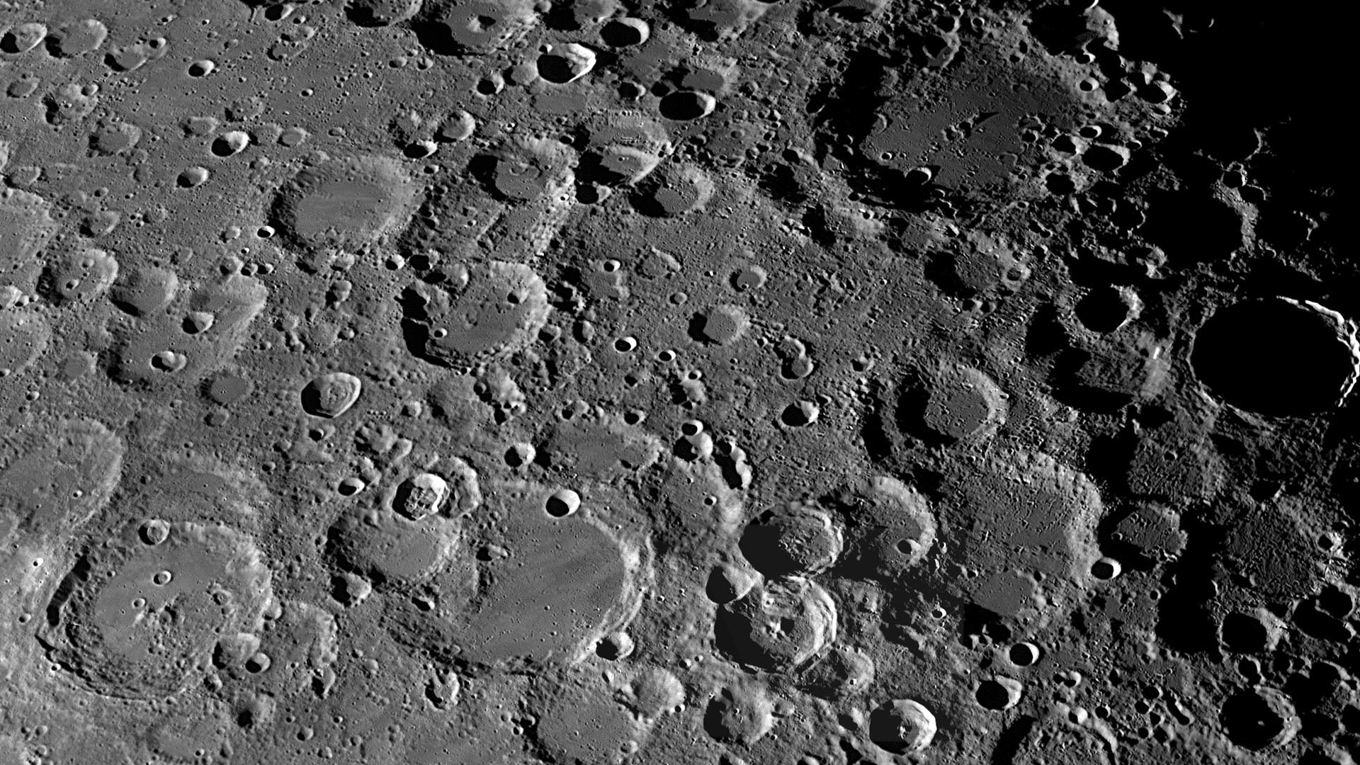 Craters of the moon. photo: nasa