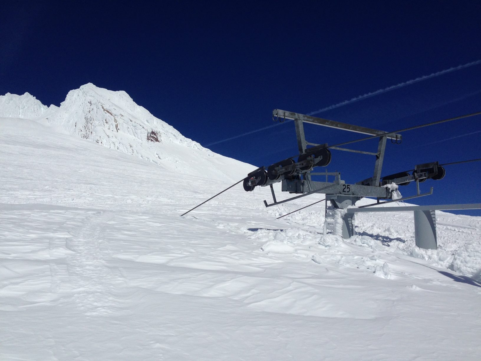 Palmer Chairlift, Mt. Hood, OR on March 17th, 2016. photo: Timberline ski resort
