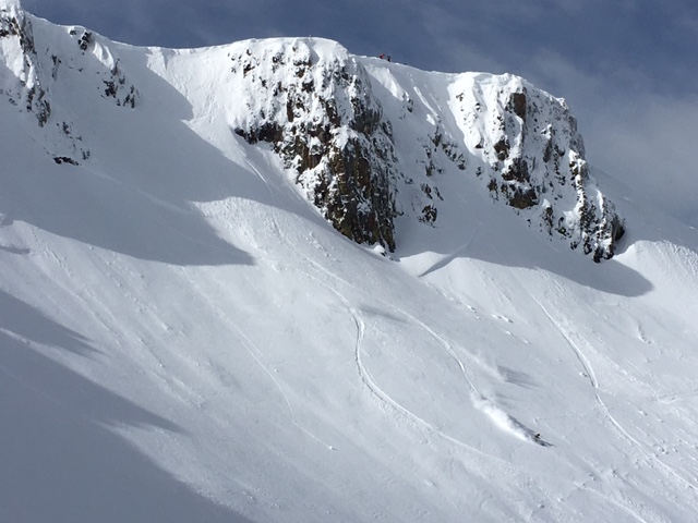 The Chimney yesterday. photo: snowbrains