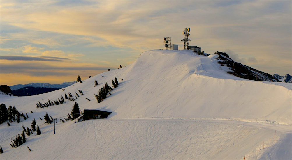 Alpine Meadows, CA today at 6:45am.