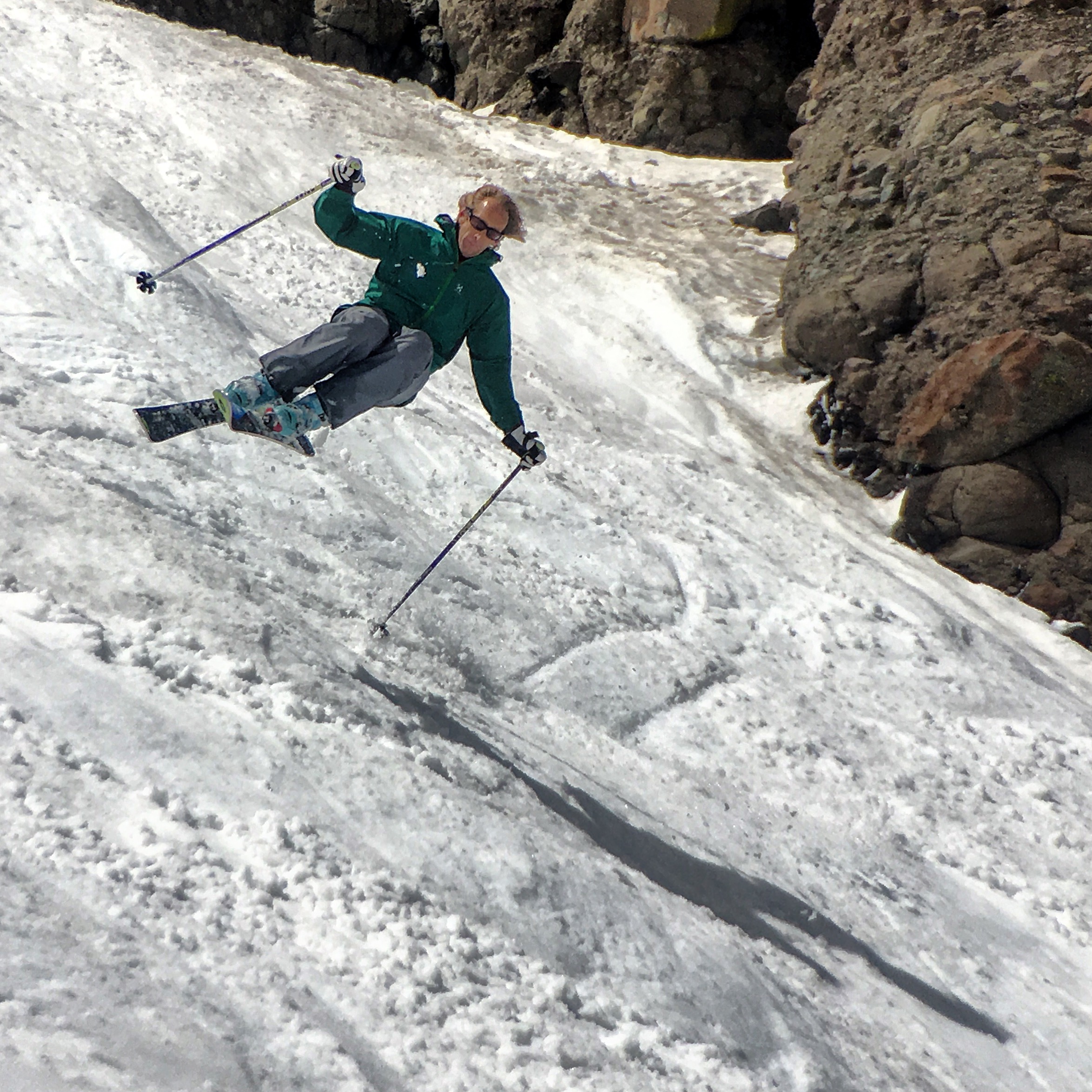 Surfer Steve ripping The Funnel today. photo: photo: yimmers/snowbrains