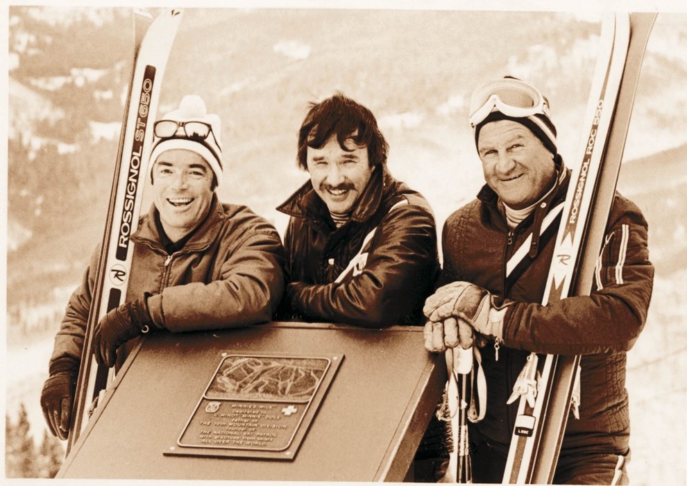 Peter Seibert, Sr. on the left. Earl Eaton. image: vail resorts