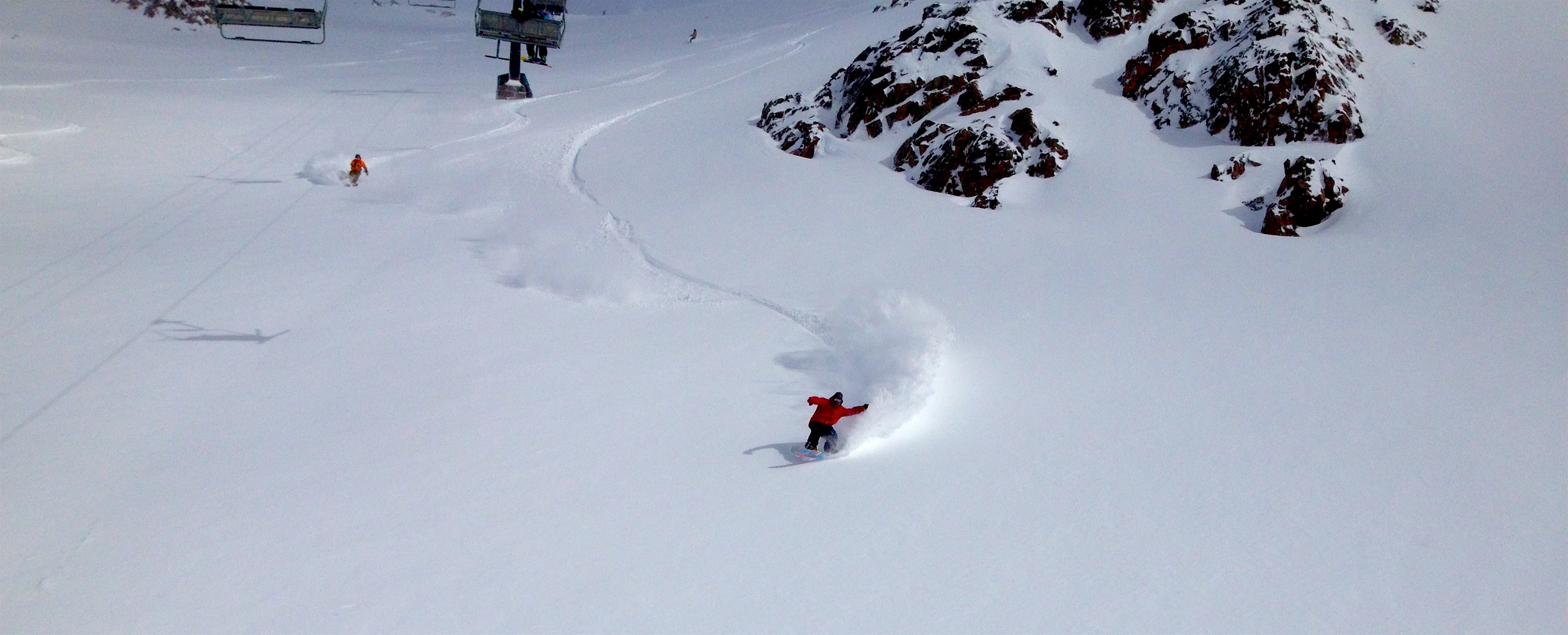 This guy! Nubes first tracks. Blower powder. photo: snowbrains