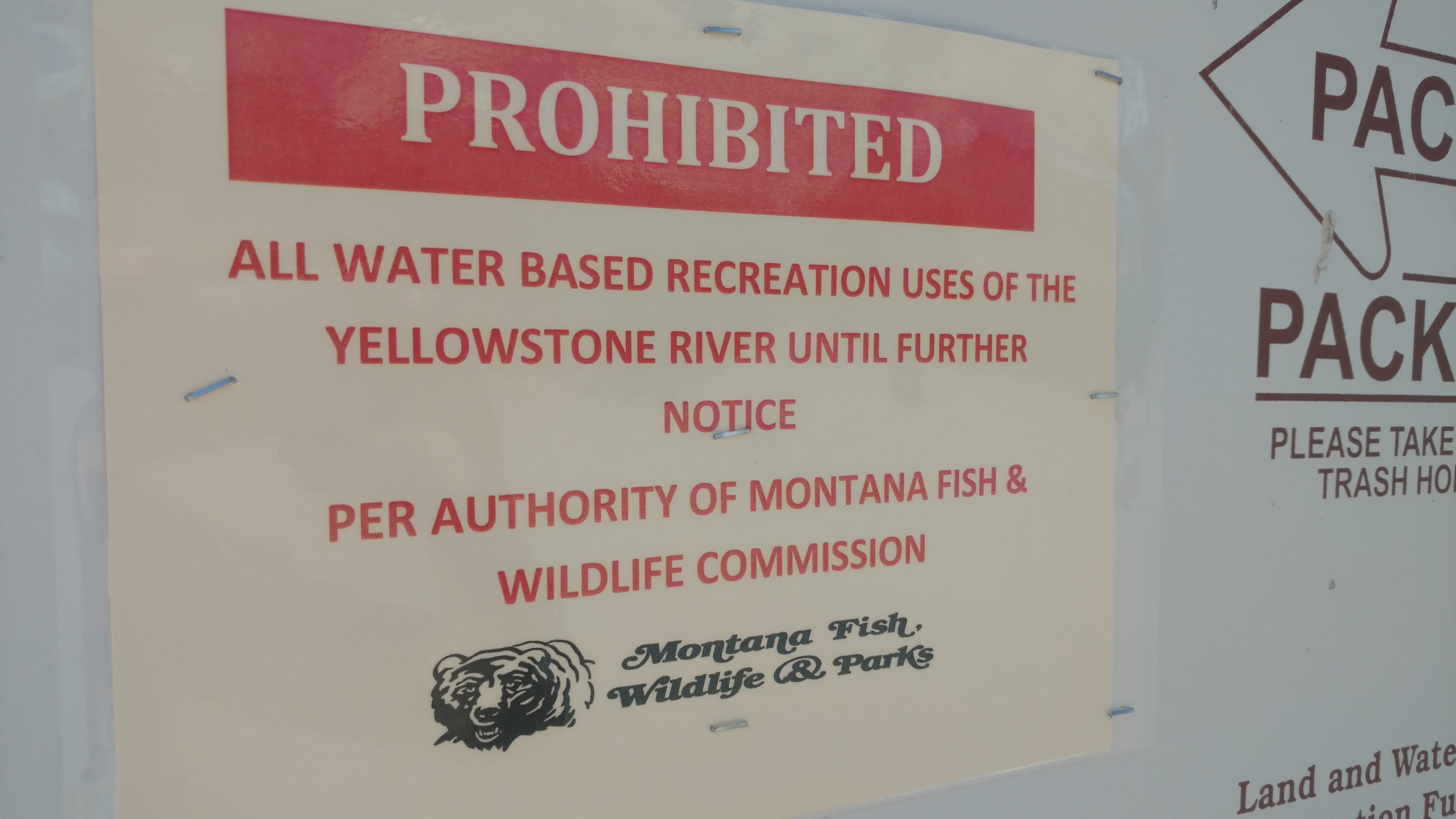 All recreation is closed at the Yellowstone River, MT. photo: ryan weaver/explorebigsky.com
