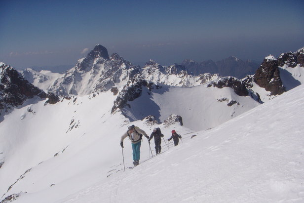 Backcountry skiing in Corsica