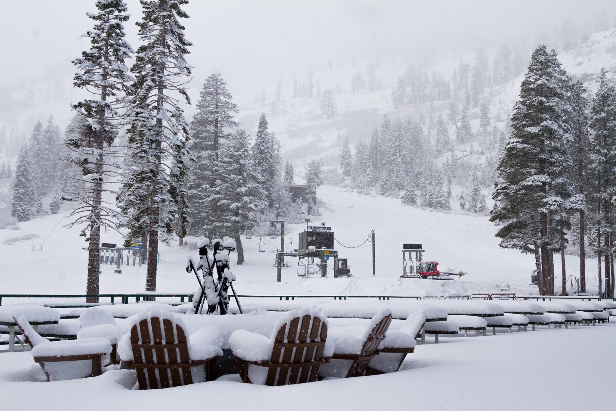 15" of new snow at Squaw today.  photo:  squaw alpine