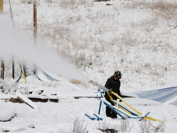 Snowmaking at Breckenridge! PC: Breckenridge Blog 